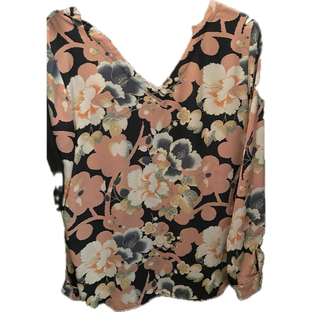 Floral print shirt long sleeve